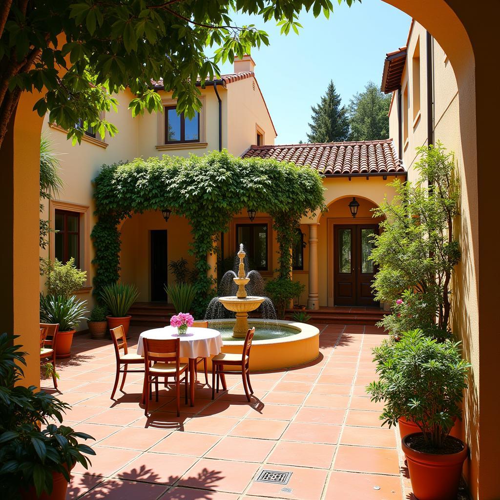 Charming Spanish Villa Courtyard