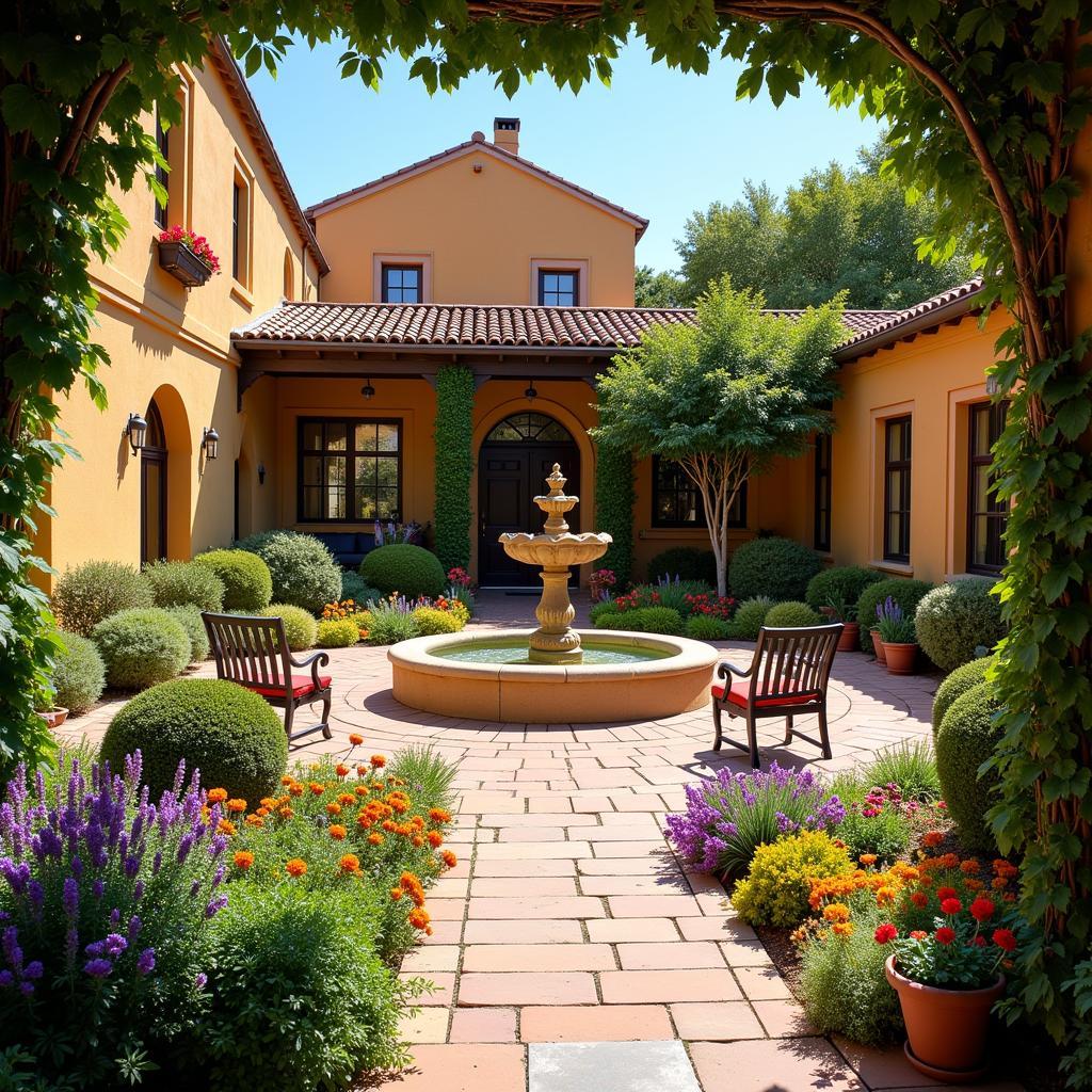 Charming Spanish Villa Courtyard