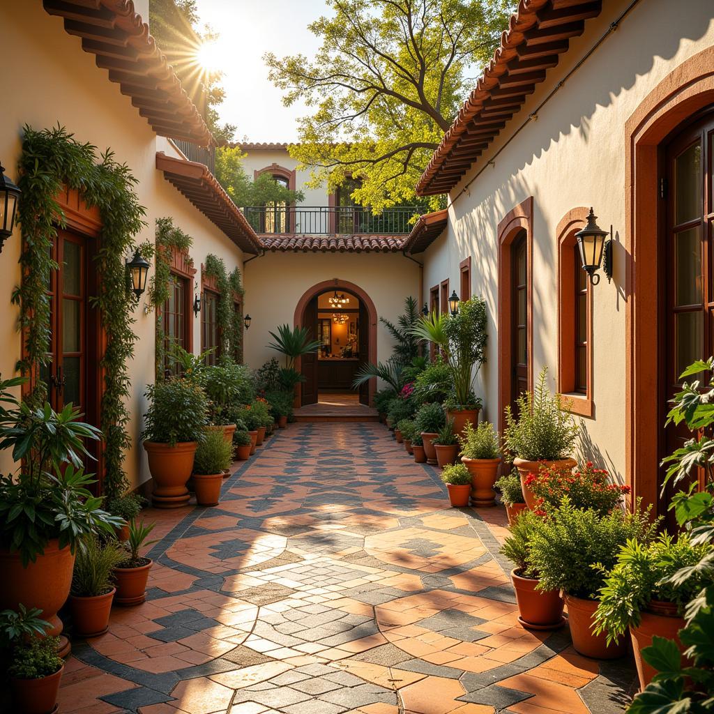 Charming Spanish Villa Courtyard