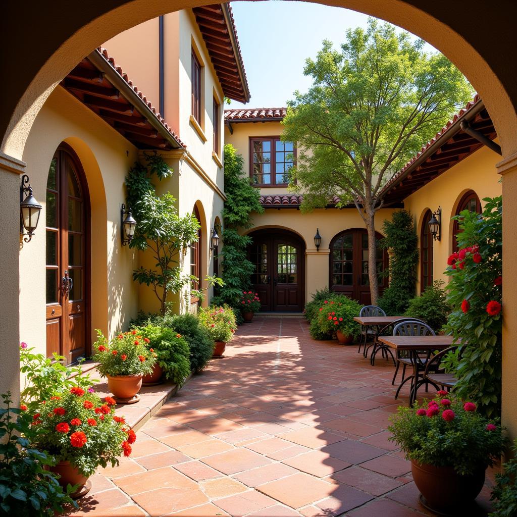 Charming Spanish Villa Courtyard