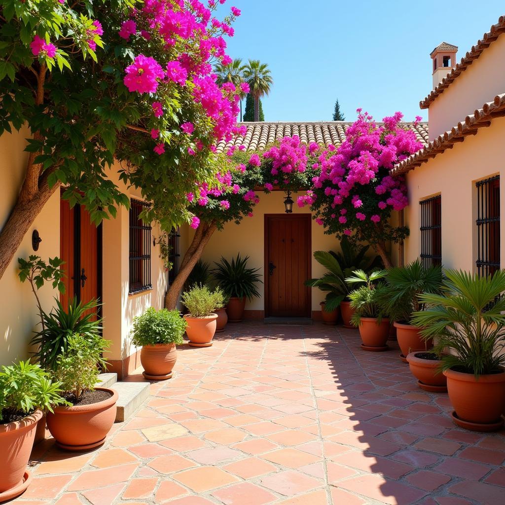 Tranquil Courtyard in a Spanish Villa