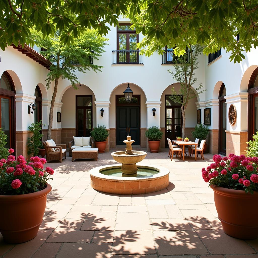 Stunning Spanish Villa Courtyard