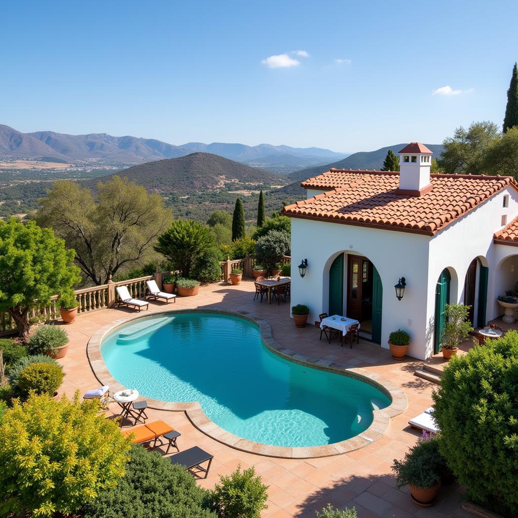 Exterior of a beautiful Spanish villa