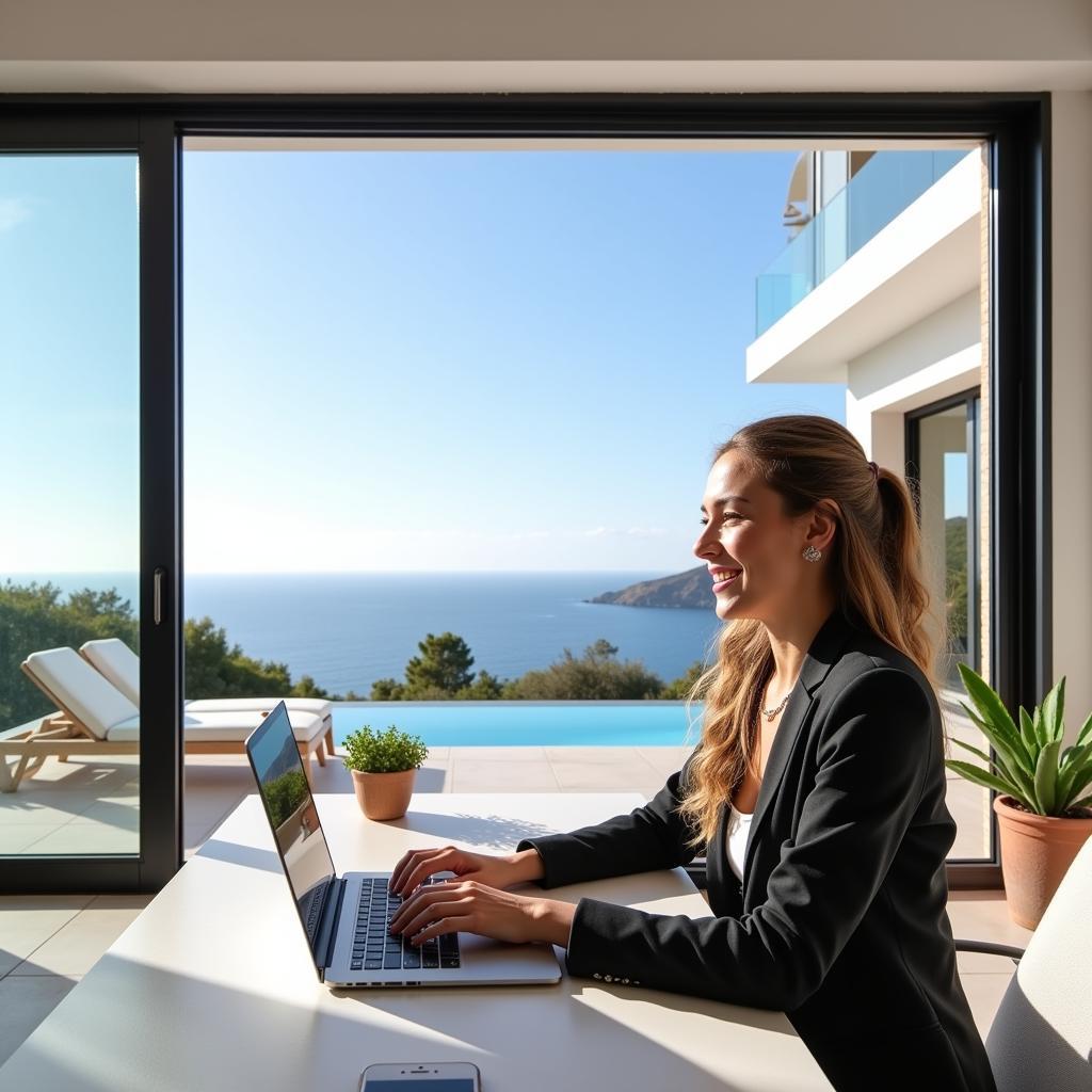 Modern Spanish Villa with High-Speed Internet Connection