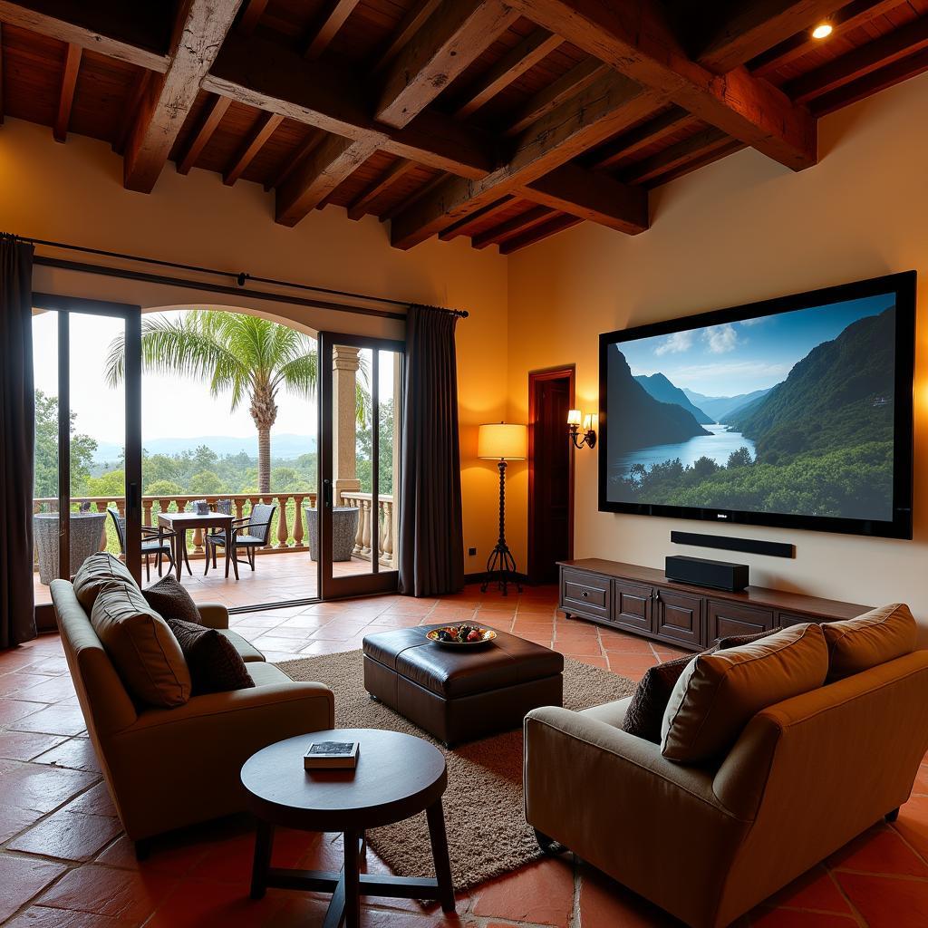 Luxury Spanish Villa with Home Theater