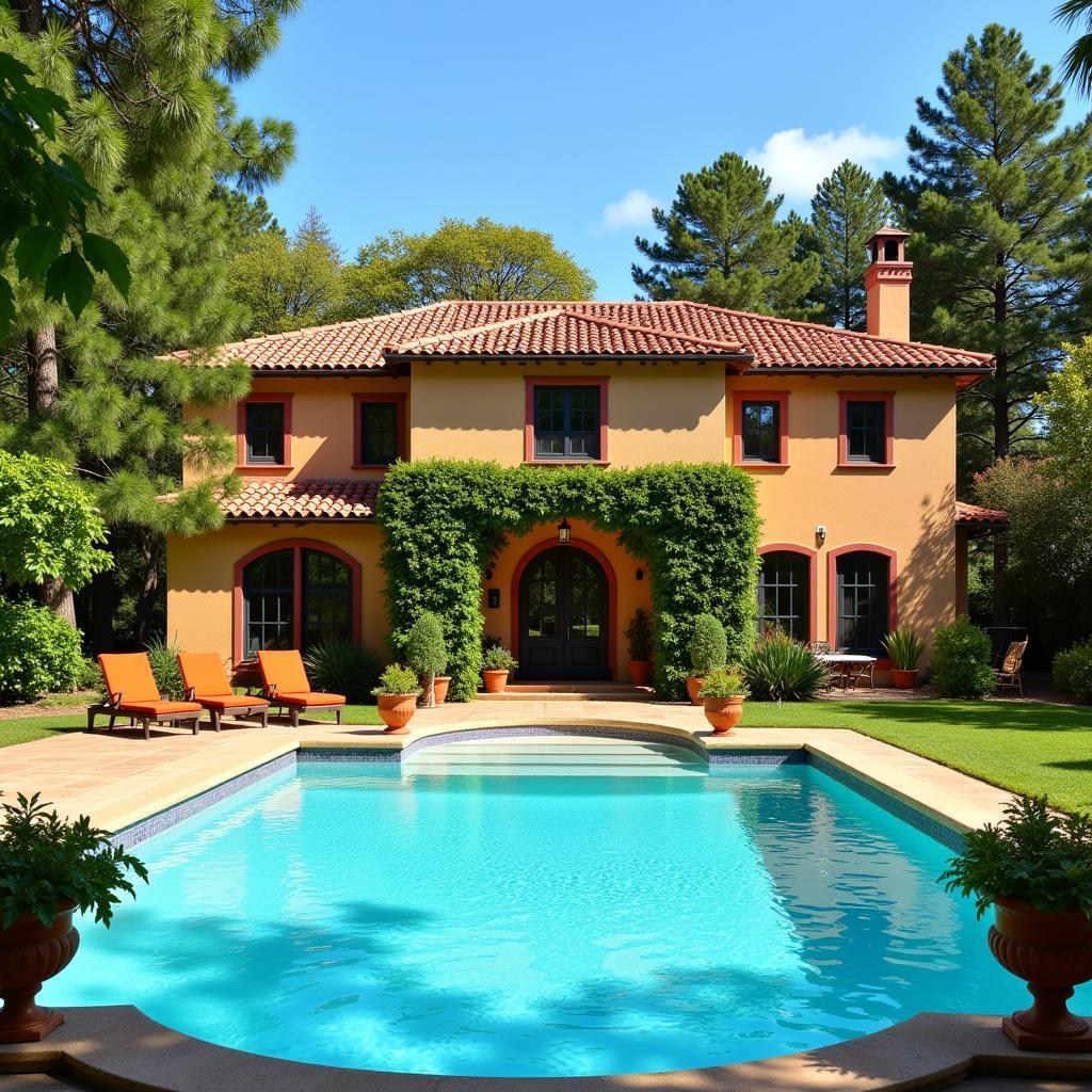 Relaxing in a Spanish Villa