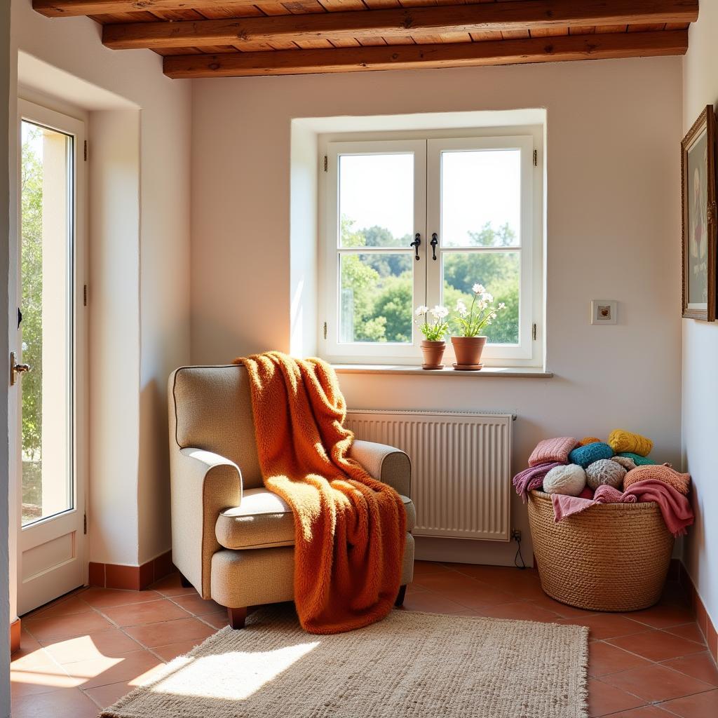 Cozy living room in a Spanish villa