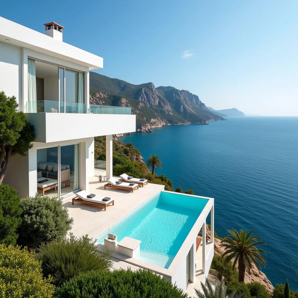 A luxurious Spanish villa with panoramic views of the Mediterranean Sea