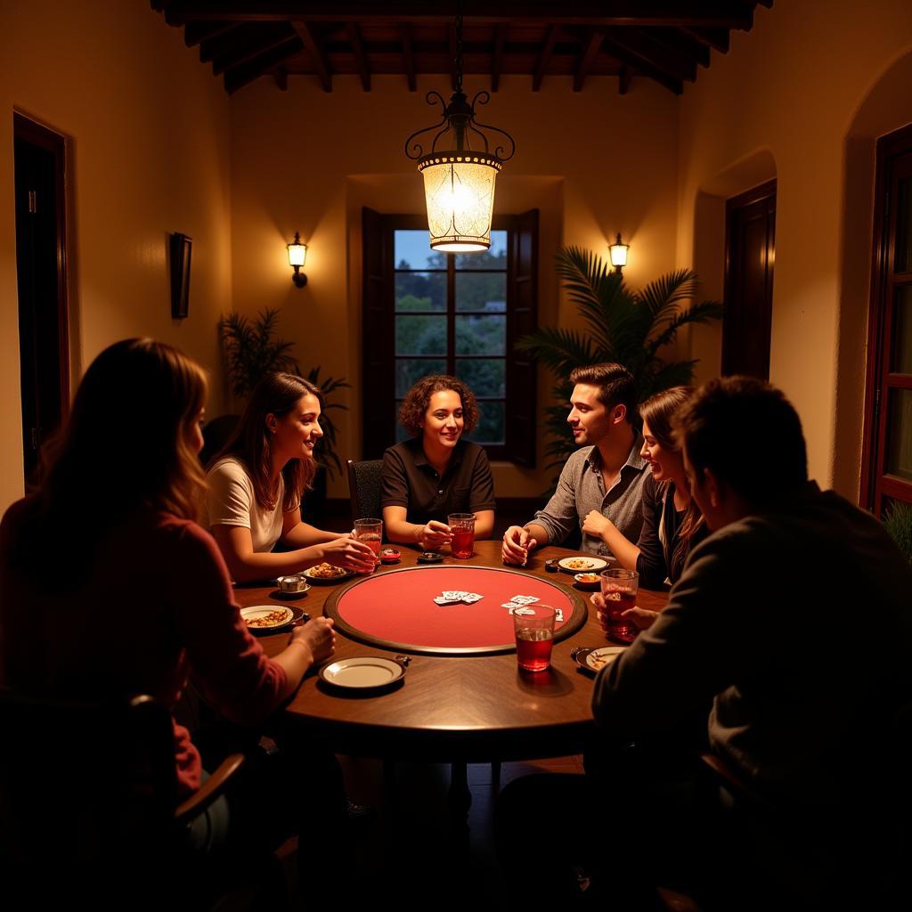 Poker Night in a Spanish Villa