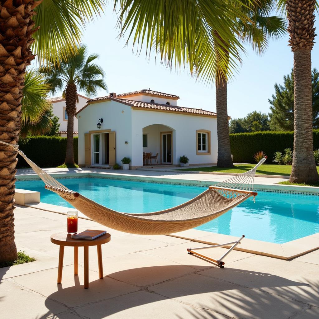 Unwinding by the Pool in a Spanish Villa