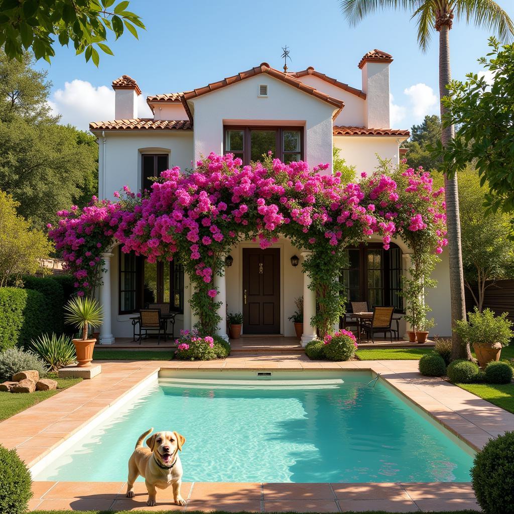 A charming Spanish villa, perfect for a puppy home