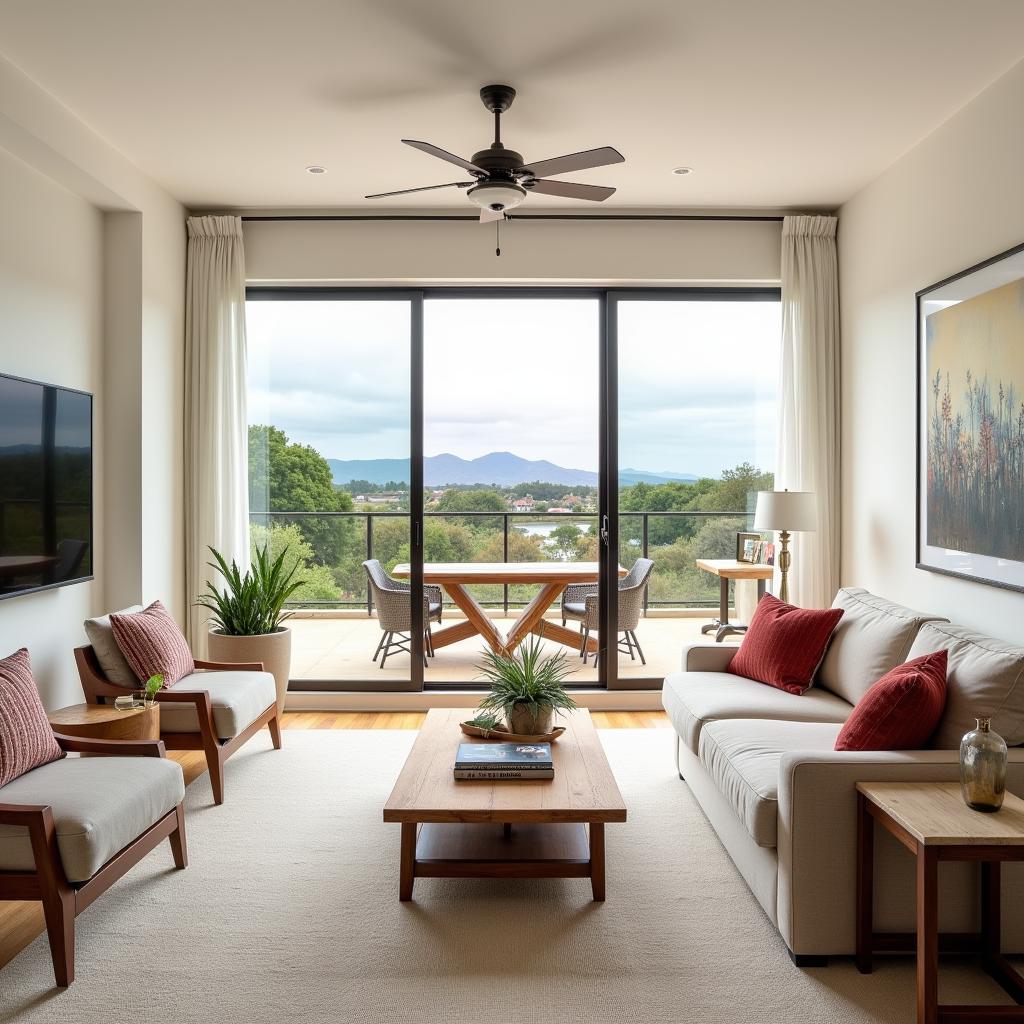 Staged Living Room in a Spanish Villa