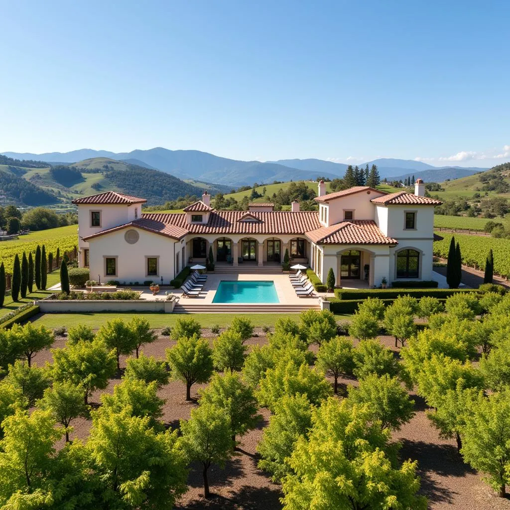 Luxury Spanish Villa with Vineyard View