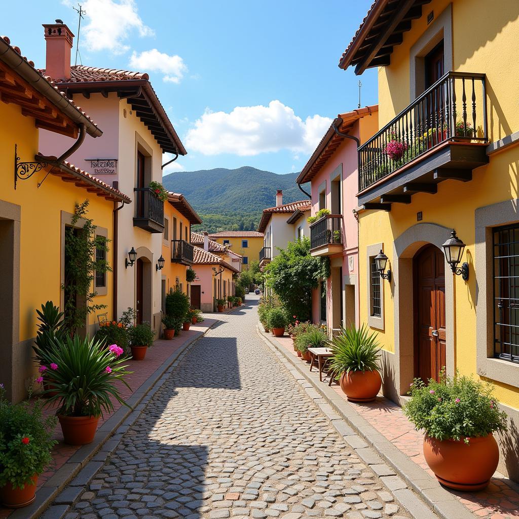 Traditional Spanish Village Architecture