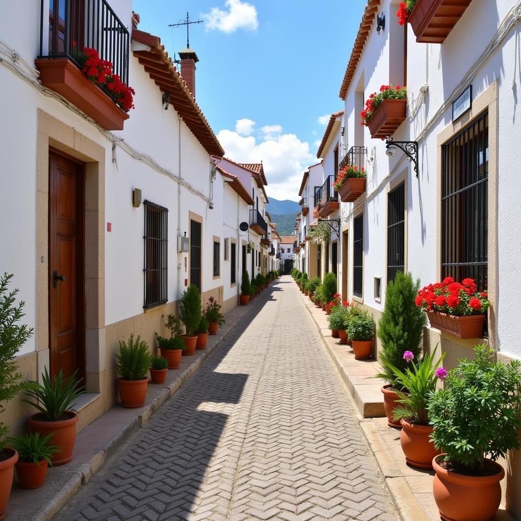 Charming Street in a Spanish Village