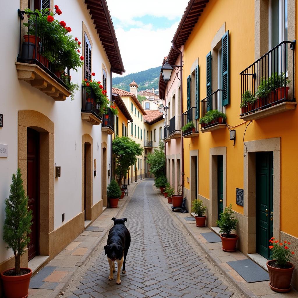 Charming Street in a Spanish Village