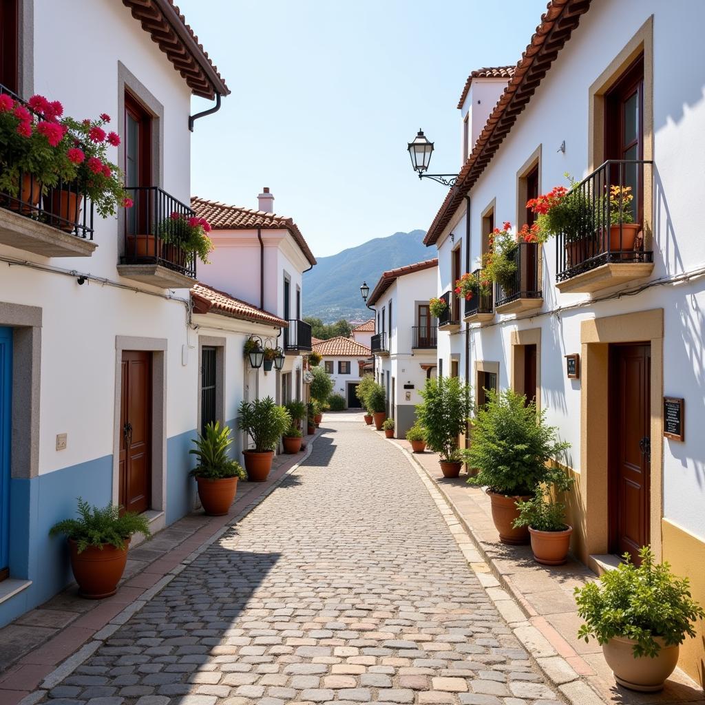 Charming Spanish Village Street