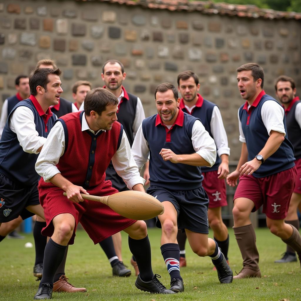 Locals Playing Pelota