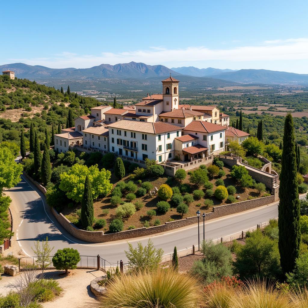 Charming Spanish villages nestled amidst rolling hills