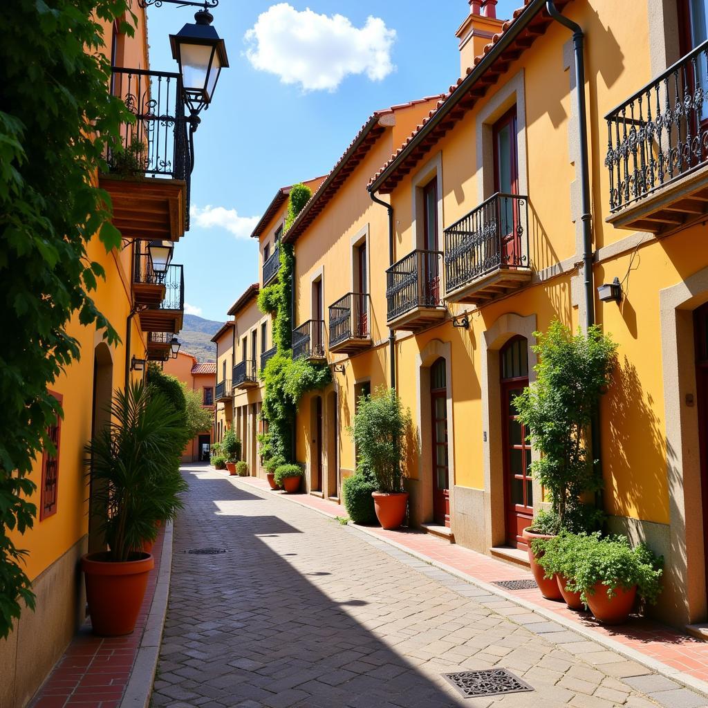 Scenic view of picturesque Spanish villages