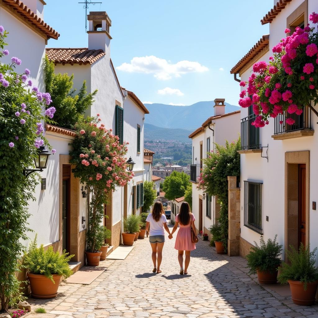 Exploring a charming Spanish village