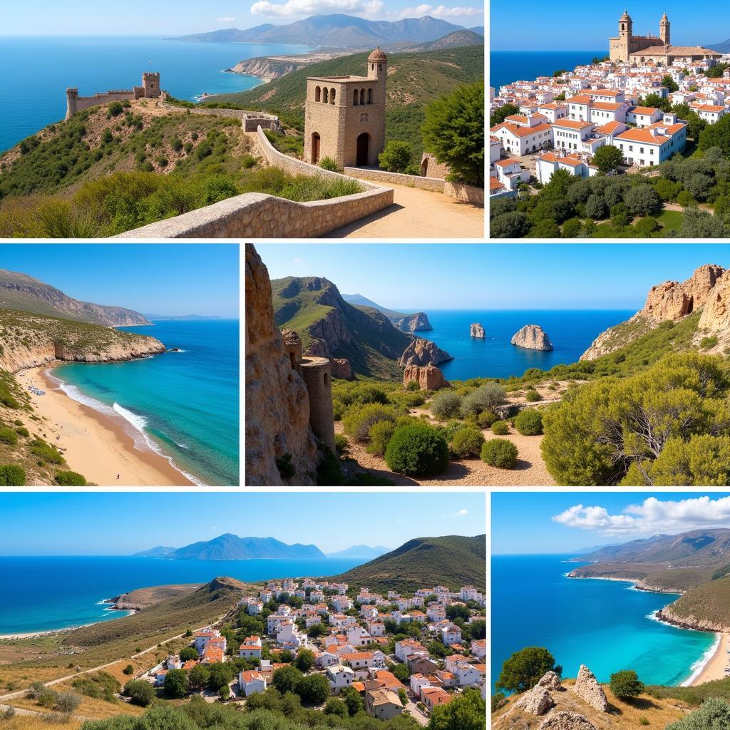 Picturesque Spanish villages and landscapes