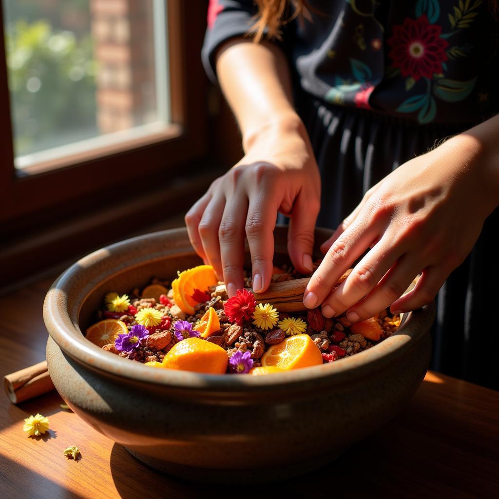 Preparing Traditional Potpourri