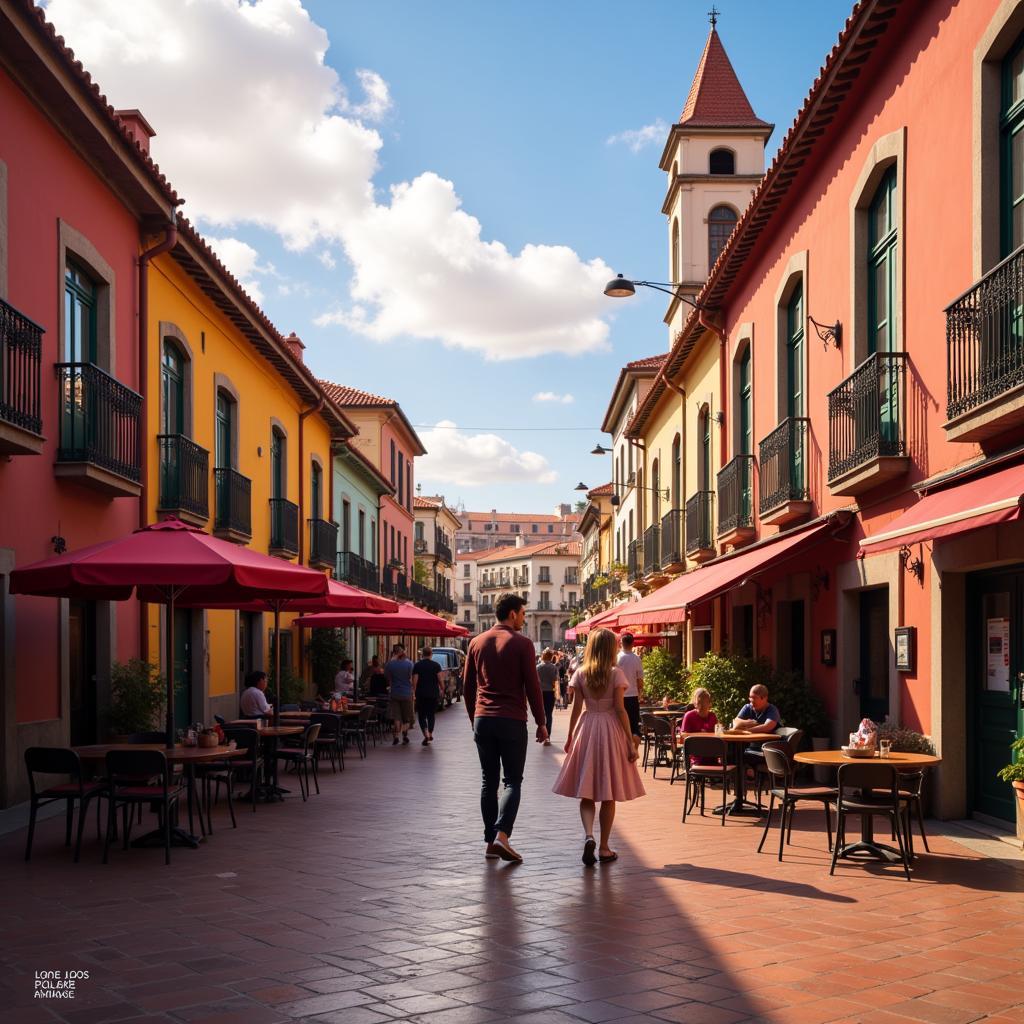  A scene from "Spider-Man: No Way Home" filmed in a Spanish Square