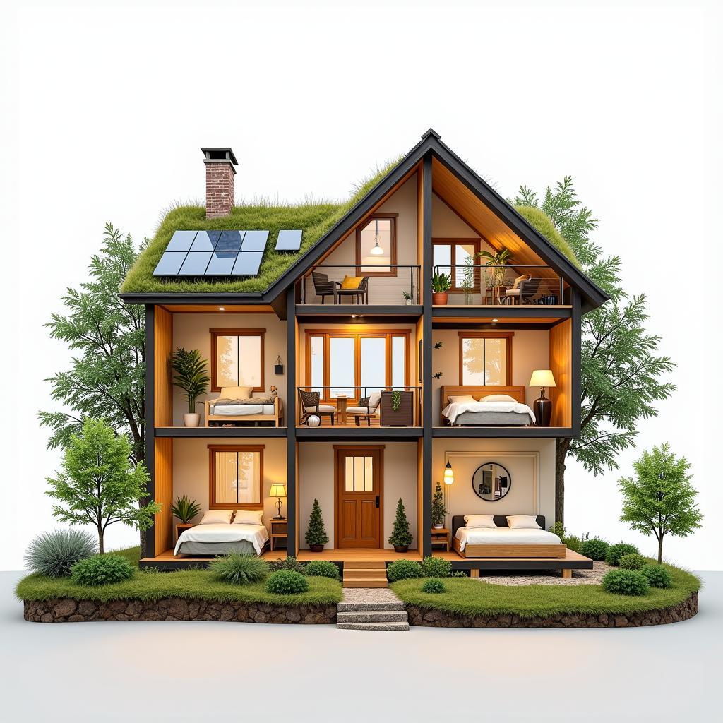 Sustainable 3-Bedroom Home Plan