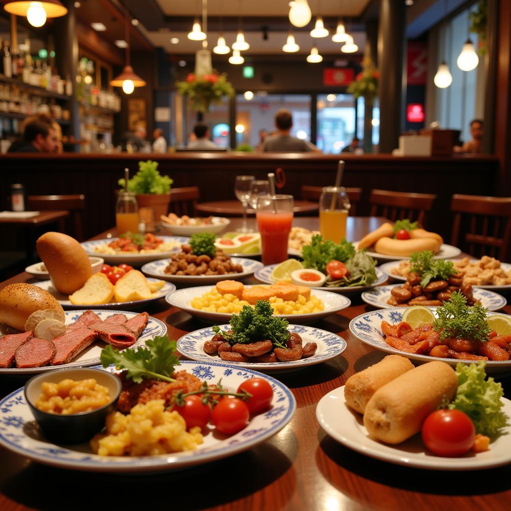 Tapas Spread in Barcelona