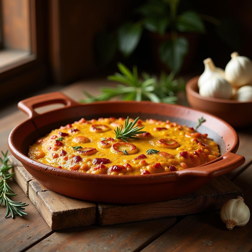 Zara Home terracotta paella dish