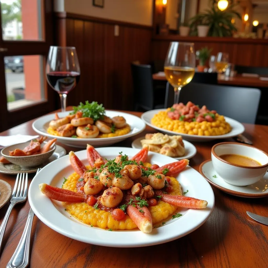 Traditional Spanish meal in Terrassa