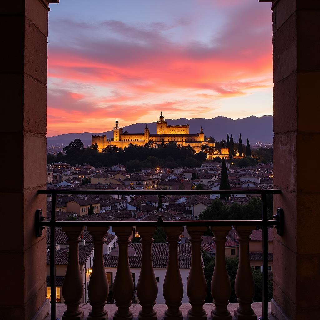 Tibor Zara Home: Balcony View of the Alhambra, Granada