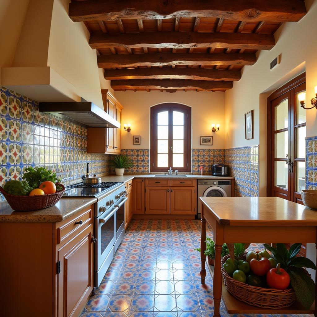 Cozy kitchen in a Toledo homestay