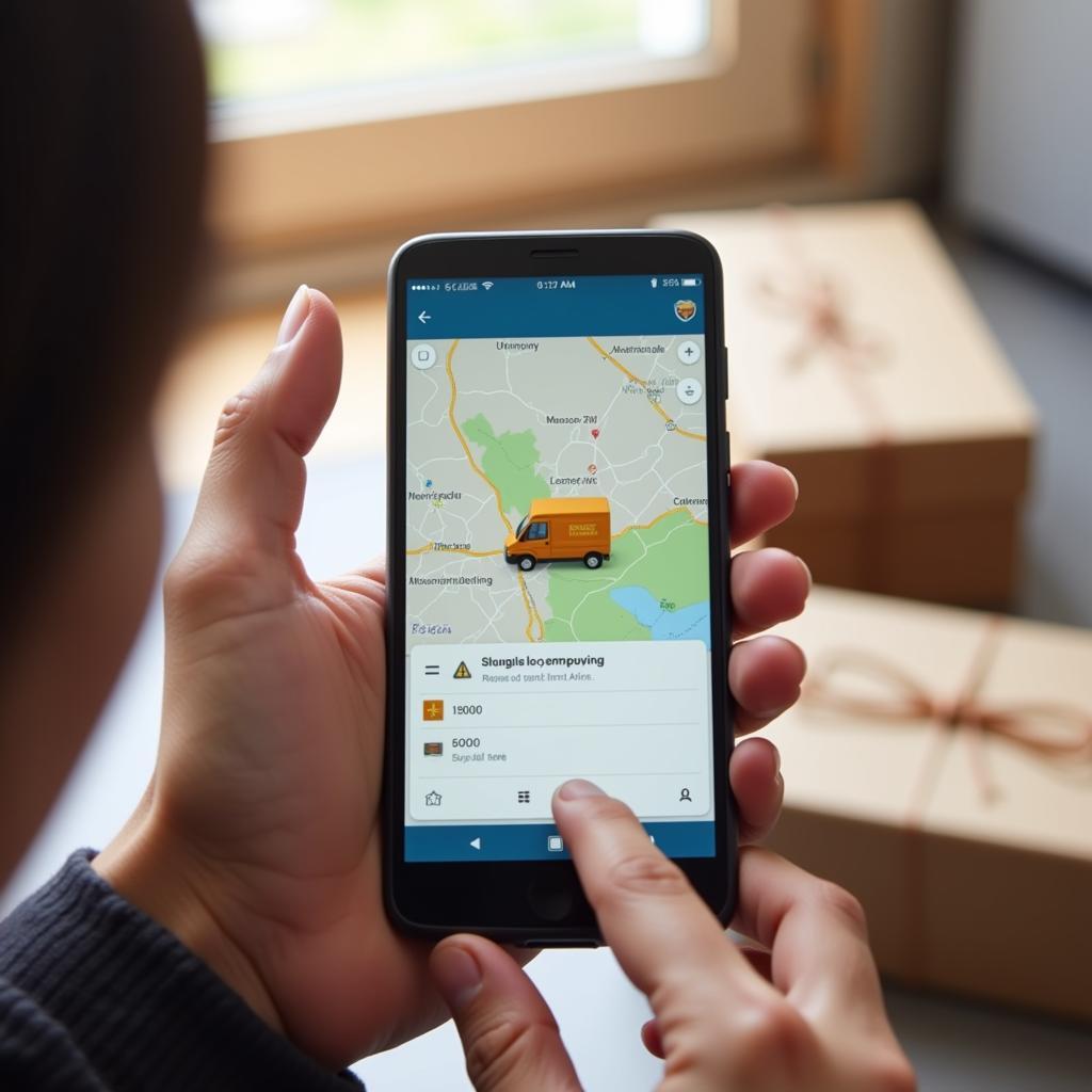 Tracking Package on Smartphone