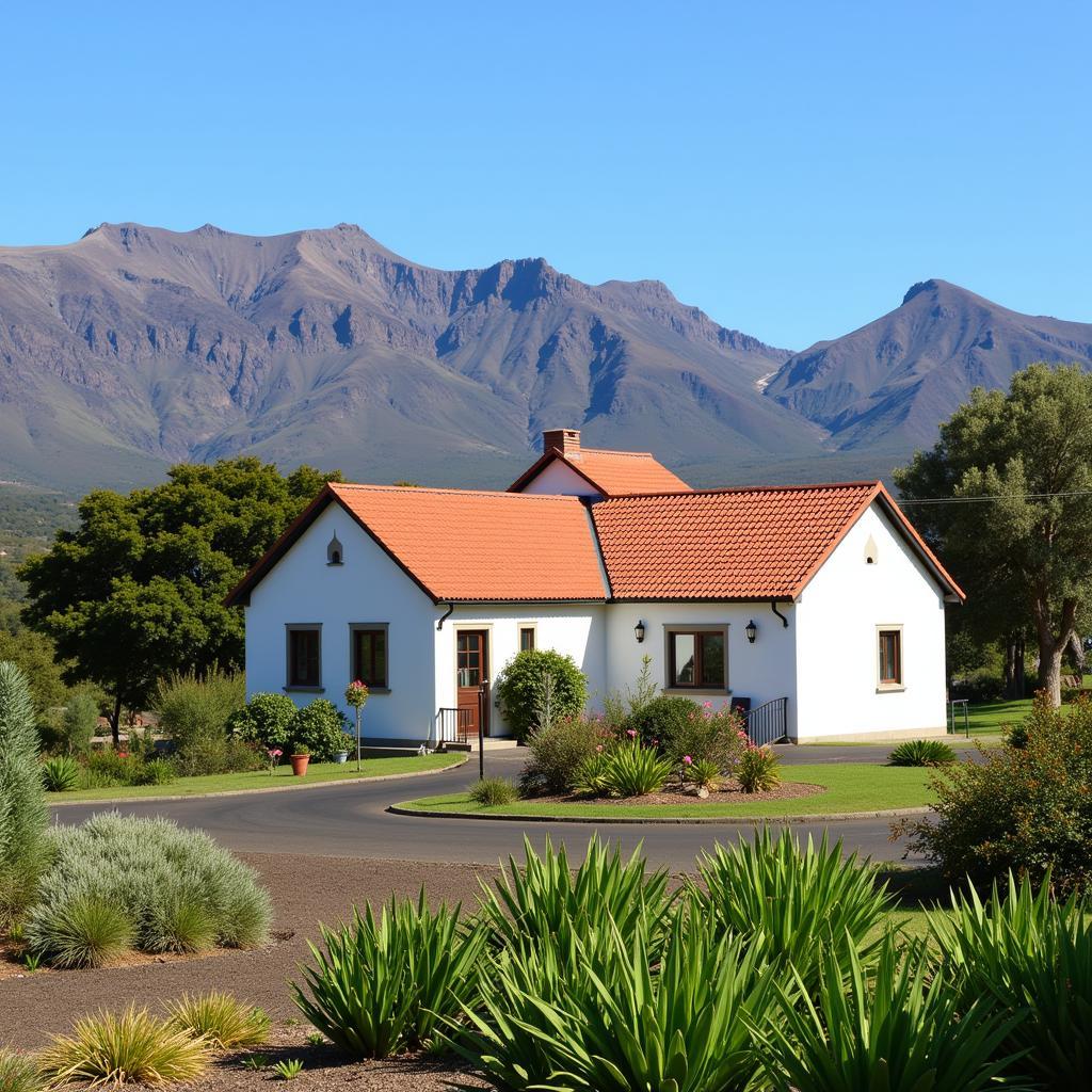 A charming traditional Canarian house nestled in the lush green mountains of Gran Canaria