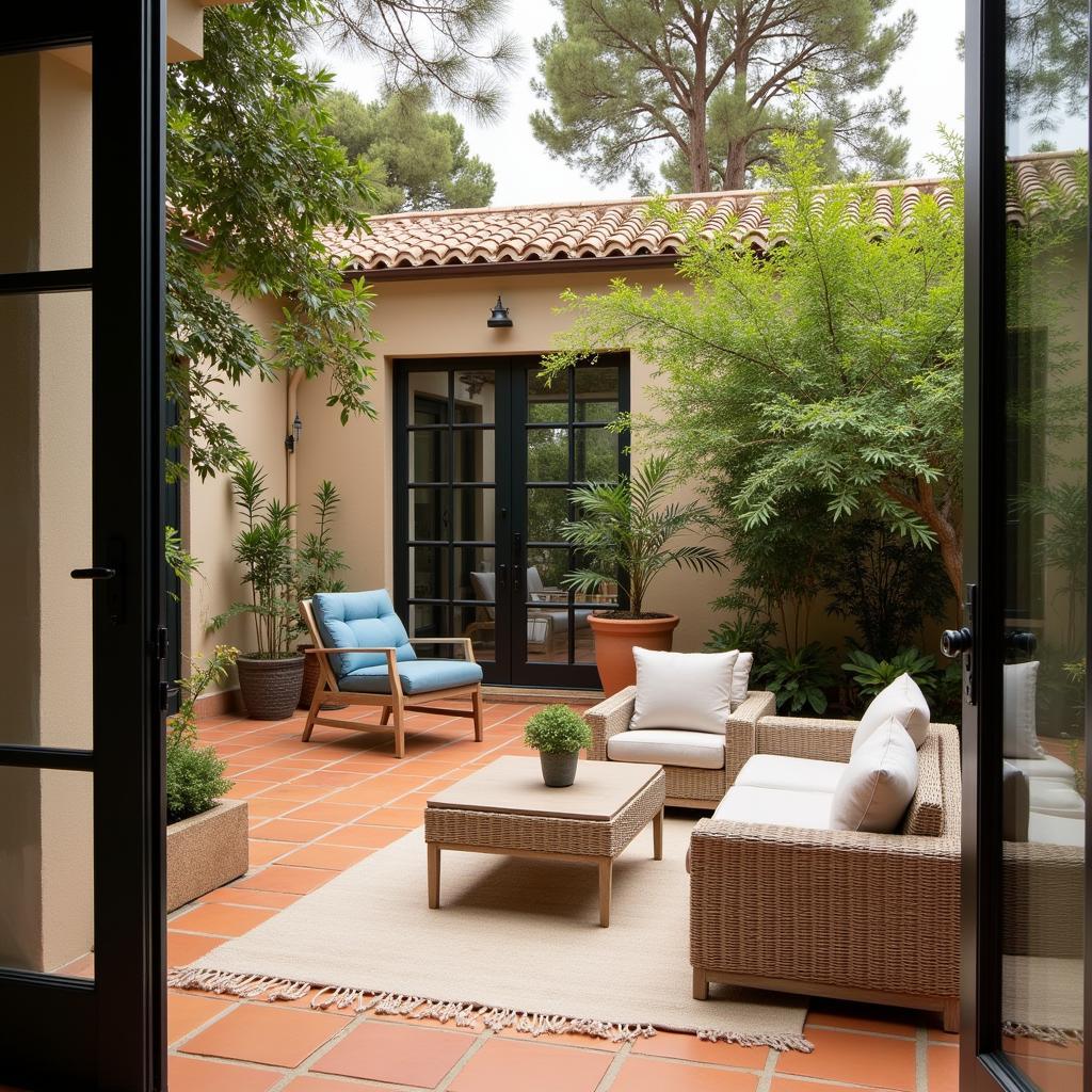 Traditional Mallorcan Patio in Aedas Home