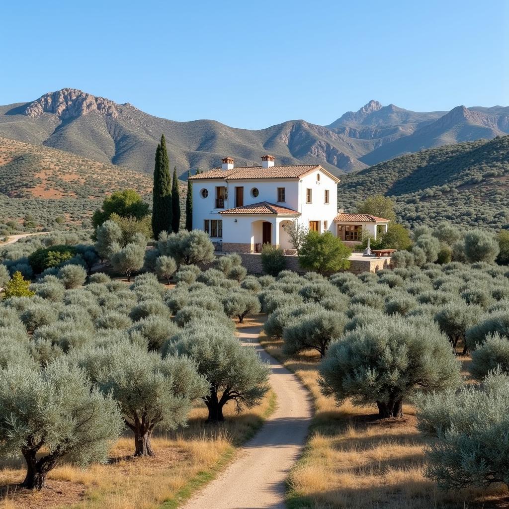 Tranquil Spanish Finca Amidst Olive Groves