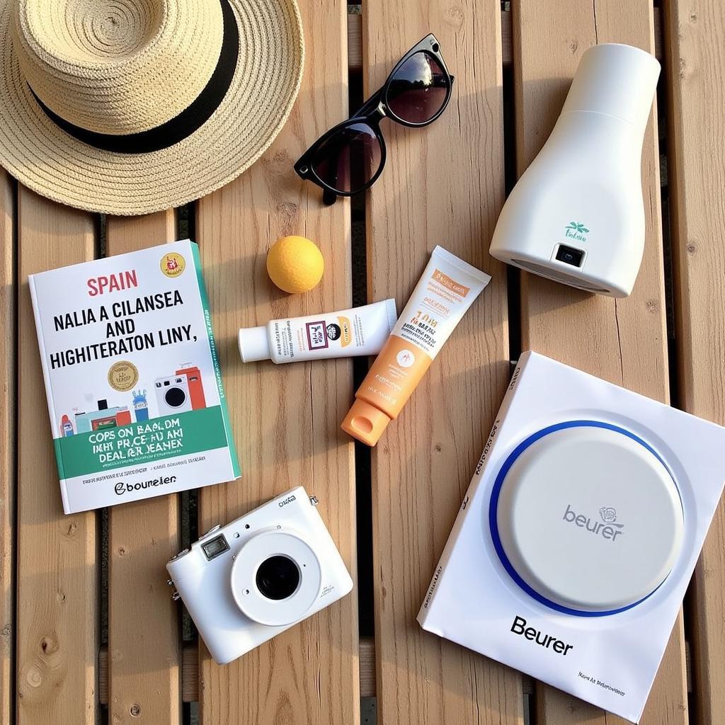 Travel essentials for Spain including Beurer products