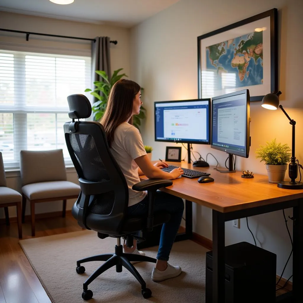 Ergonomic Home Office Setup for U-Haul Remote Work