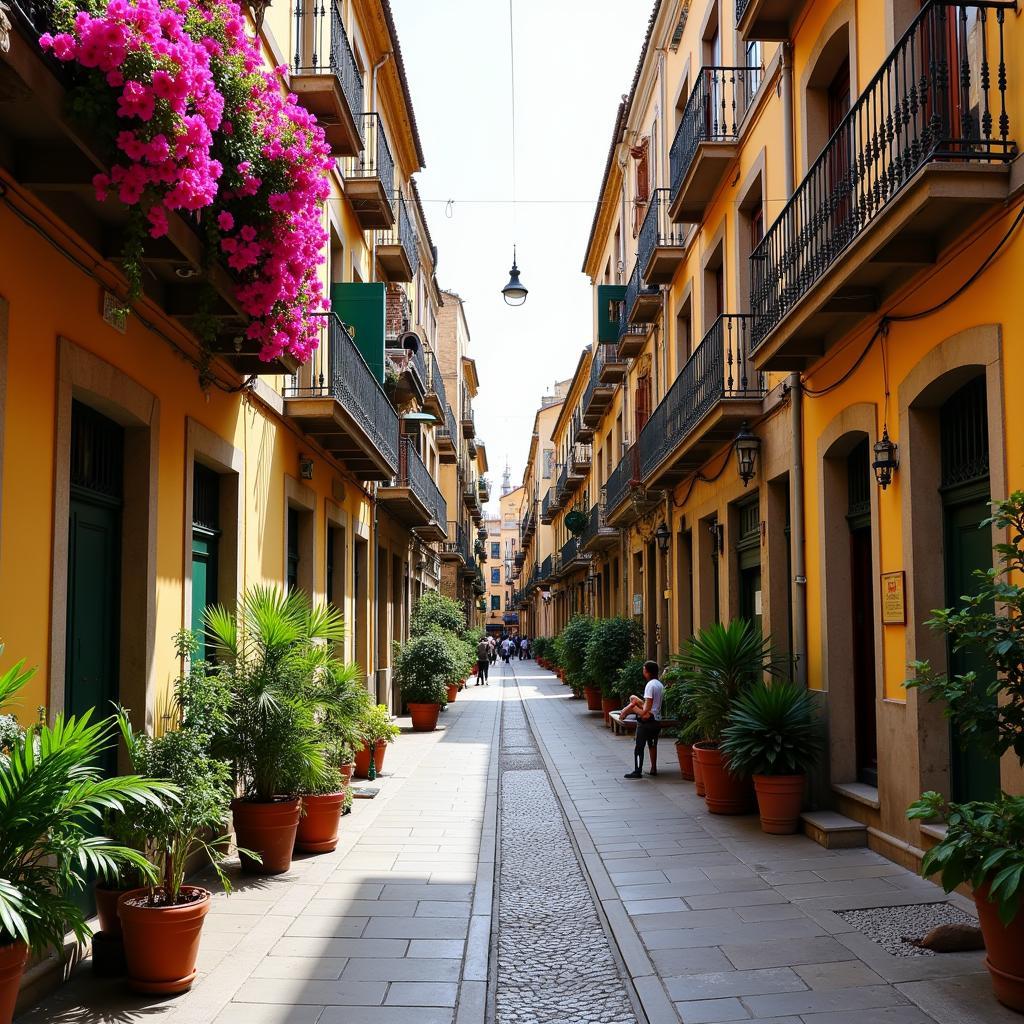 Exploring the historic city center of Valencia