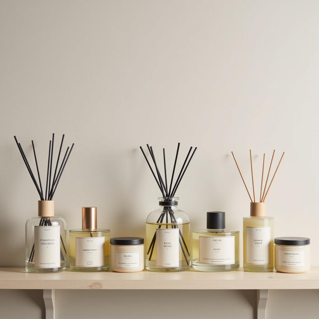 An assortment of Zara Home diffusers and candles in different scents and styles