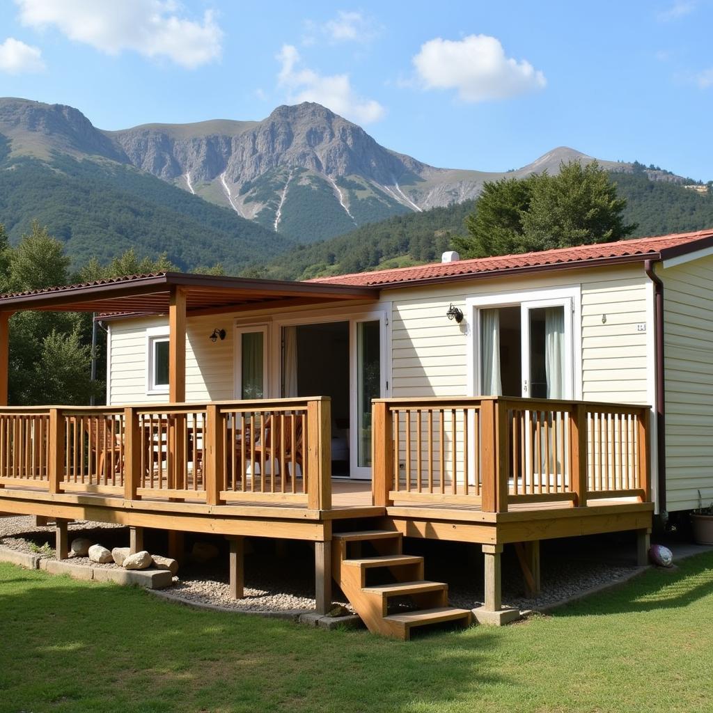 Mobile home exterior in El Escorial