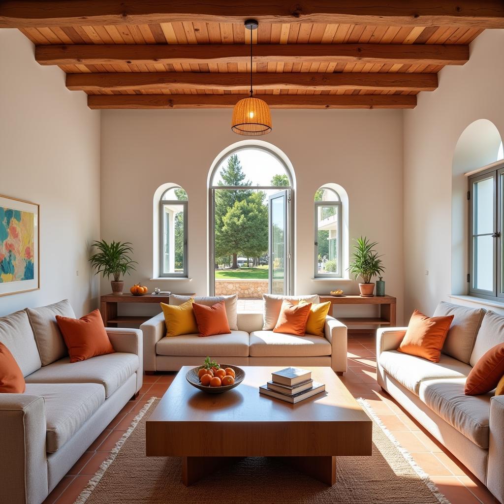 Virtual home staging for a Spanish villa