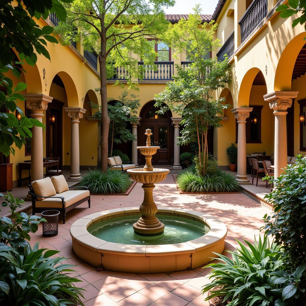 Peaceful Courtyard at Vivi Homes Nereidas