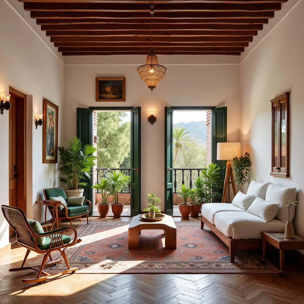 Traditional Spanish architecture and interior design