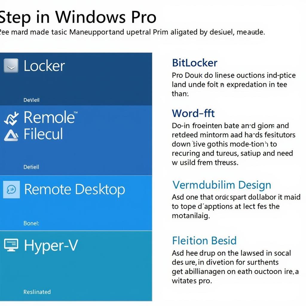 Overview of Windows Pro Features