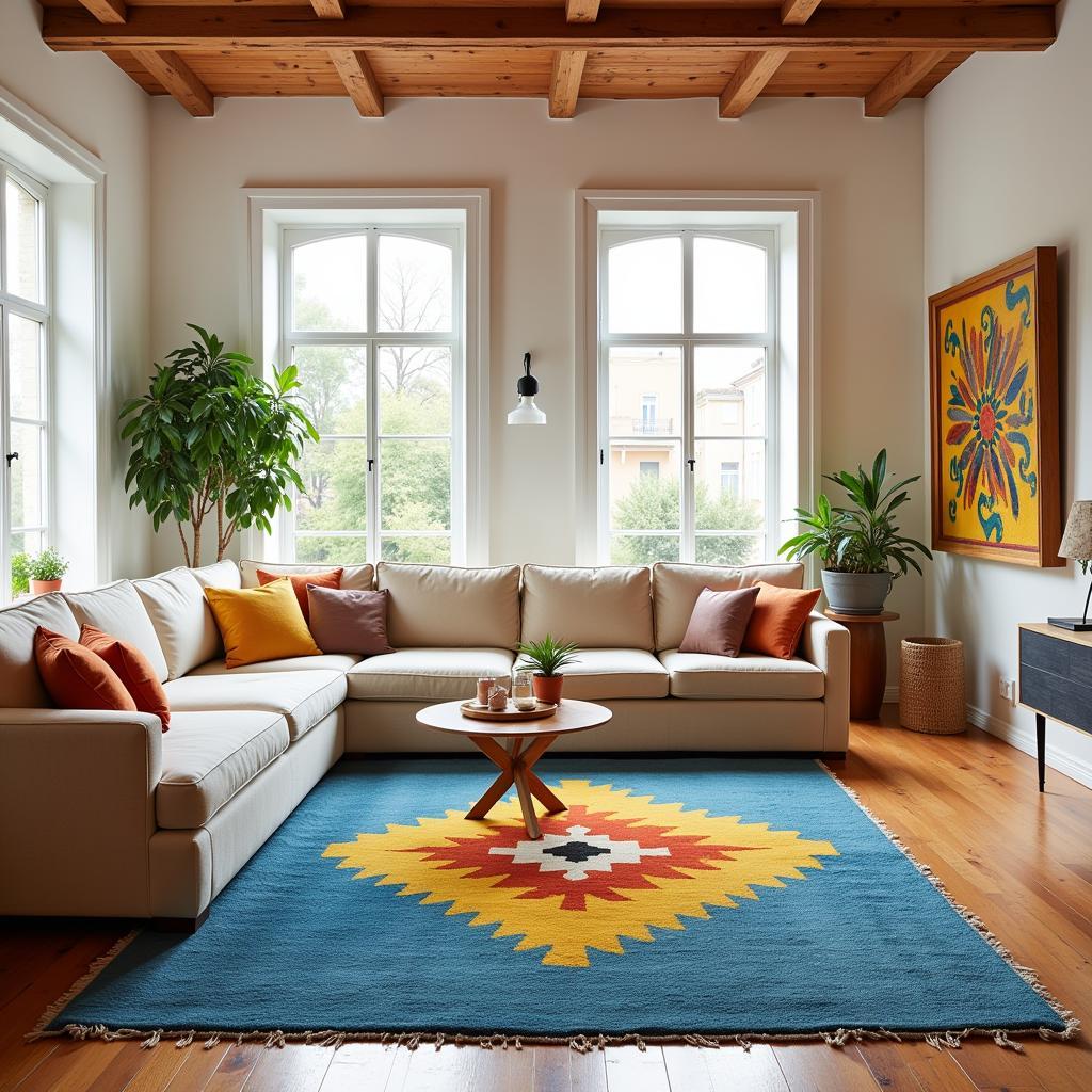 Zara Home Rug in Vibrant Colors