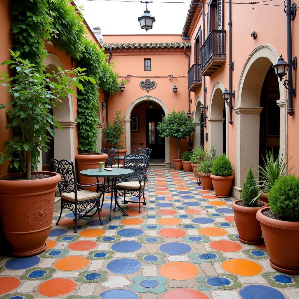 Zara Home Patio with Andalusian Accents