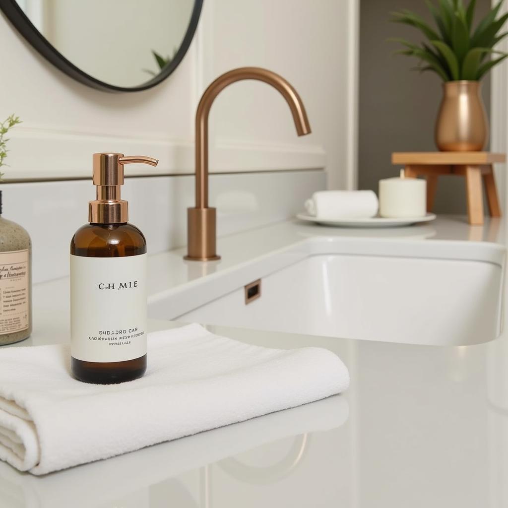 Zara Home Bathroom Interior Featuring Soap Dispenser